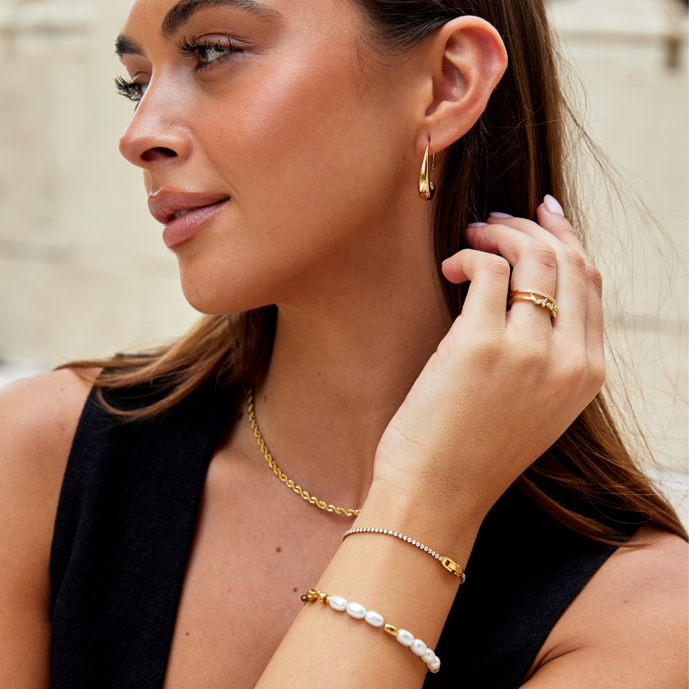 Pulsera de Oro Niyah Kristall