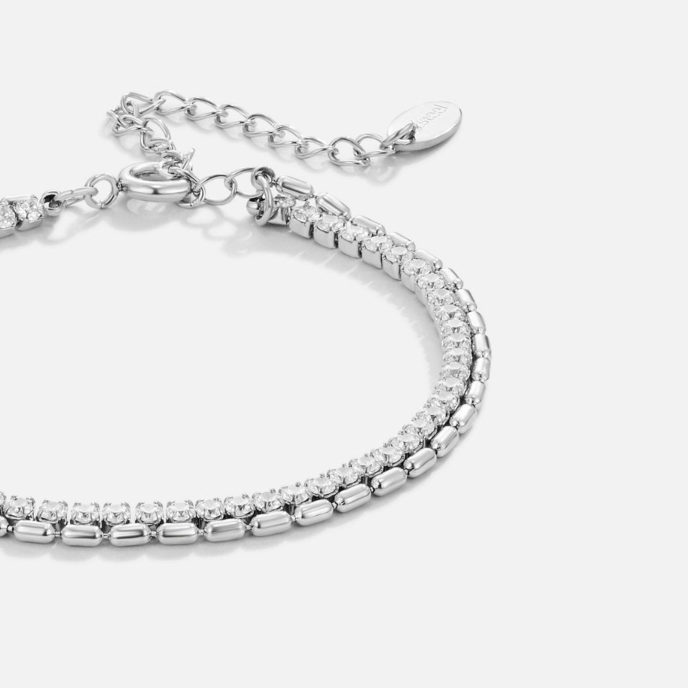 Pulsera de Plata Arelia Kristall
