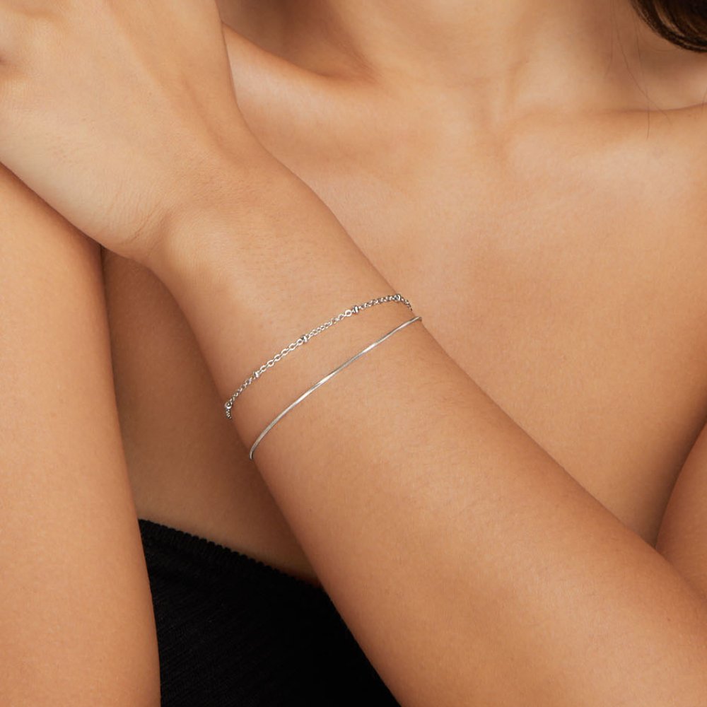 Pulsera de capas Pia Silber