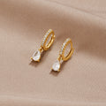 Pendientes de Cristal de Oro Premium
